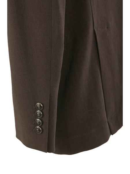 Abito Brunello Cucinelli Doppiopetto in Lino Testa di Moro